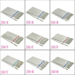 10pcs/set Diamond Grinding Bur Drill Bits Set Dental Grinding Dental Polishing Burs Nail Drill Bits 2.35mm Shank