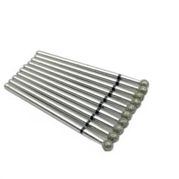 10pcs/set Diamond Grinding Bur Drill Bits Set Dental Grinding Dental Polishing Burs Nail Drill Bits 2.35mm Shank