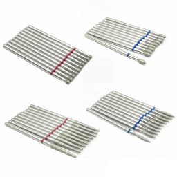 10pcs/set Diamond Grinding Bur Drill Bits Set Dental Grinding Dental Polishing Burs Nail Drill Bits 2.35mm Shank