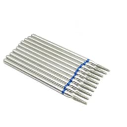 10pcs/set Diamond Grinding Bur Drill Bits Set Dental Grinding Dental Polishing Burs Nail Drill Bits 2.35mm Shank