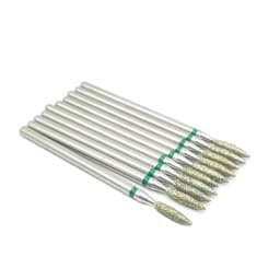 10pcs/set Diamond Grinding Bur Drill Bits Set Dental Grinding Dental Polishing Burs Nail Drill Bits 2.35mm Shank
