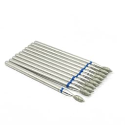 10pcs/set Diamond Grinding Bur Drill Bits Set Dental Grinding Dental Polishing Burs Nail Drill Bits 2.35mm Shank