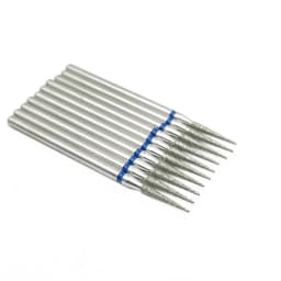 10pcs/set Diamond Grinding Bur Drill Bits Set Dental Grinding Dental Polishing Burs Nail Drill Bits 2.35mm Shank