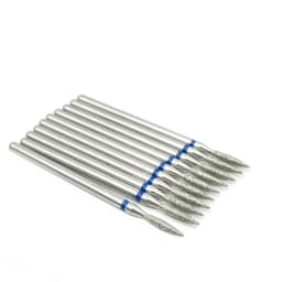 10pcs/set Diamond Grinding Bur Drill Bits Set Dental Grinding Dental Polishing Burs Nail Drill Bits 2.35mm Shank