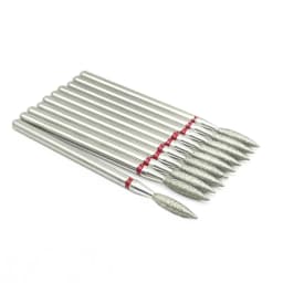 10pcs/set Diamond Grinding Bur Drill Bits Set Dental Grinding Dental Polishing Burs Nail Drill Bits 2.35mm Shank