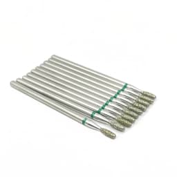 10pcs/set Diamond Grinding Bur Drill Bits Set Dental Grinding Dental Polishing Burs Nail Drill Bits 2.35mm Shank