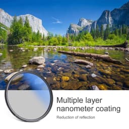 K&F CONCEPT CPL Filter Circular Polarizer Filter Multi-layer Coating Camera Lens Filter C Series 52 55 58 62 67mm 72mm 77mm 82m