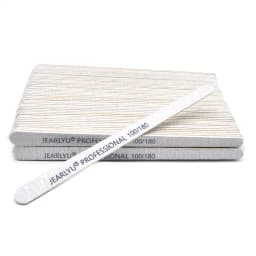 100 Pcs Double Sided Wooden Nail File 100 180 240 Grit Professional Material Thick Sanding Wood Files Pedicure Manicure Tools