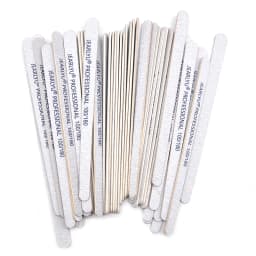 100 Pcs Double Sided Wooden Nail File 100 180 240 Grit Professional Material Thick Sanding Wood Files Pedicure Manicure Tools