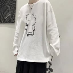 T-Shirt for Men Summer Cross of Thorns Suitcase Men's T-Shirts Long-Sleeved Dark Hip-Hop Men's Oversize T-Shirt Y2K T Shirt Tops
