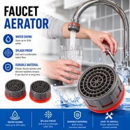 20 Pcs Faucet Aerator,  Flow Restrictor Replacement Parts Insert Sink Aerator Basin Tap Filter-Tap Aerato Kitchen Accessories