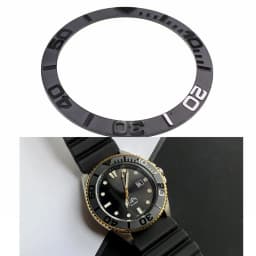 Black Matt Yacht-Master Ceramic Bezel Insert for MDV106-1A MDV106B-2A MDV106G Merlin Scale Ring Insert Replacement MOD