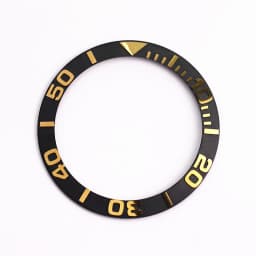 Black Matt Yacht-Master Ceramic Bezel Insert for MDV106-1A MDV106B-2A MDV106G Merlin Scale Ring Insert Replacement MOD