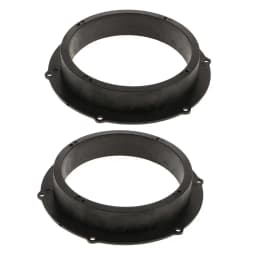 2Pcs 6.5inch Car Speaker Mounting Spacers Adapter Rings Mount Bracket Ring for Audi for VW Magotan Skoda Speaker Spacers Black