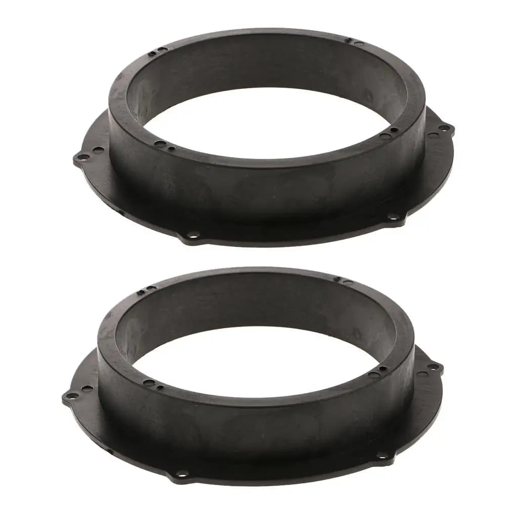 2Pcs 6.5inch Car Speaker Mounting Spacers Adapter Rings Mount Bracket Ring for Audi for VW Magotan Skoda Speaker Spacers Black