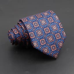 Men's Fashion Silk Tie 7.5cm Soft Novelty Necktie Blue Green Orange Color Ties For Men Dot Floral Bowtie Wedding Business Gift