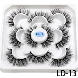 New 5Pairs 15-25mm 3D Mink Lashes Wholesales Natural False Eyelashes,Extension eyelashes wholesale bulk