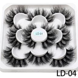New 5Pairs 15-25mm 3D Mink Lashes Wholesales Natural False Eyelashes,Extension eyelashes wholesale bulk