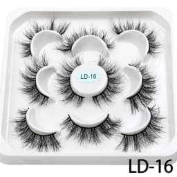 New 5Pairs 15-25mm 3D Mink Lashes Wholesales Natural False Eyelashes,Extension eyelashes wholesale bulk