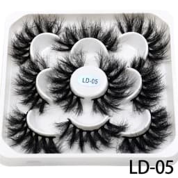 New 5Pairs 15-25mm 3D Mink Lashes Wholesales Natural False Eyelashes,Extension eyelashes wholesale bulk