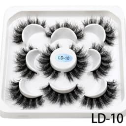 New 5Pairs 15-25mm 3D Mink Lashes Wholesales Natural False Eyelashes,Extension eyelashes wholesale bulk