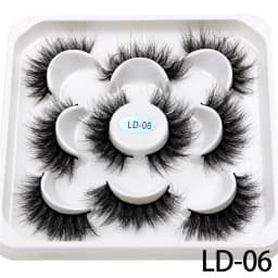New 5Pairs 15-25mm 3D Mink Lashes Wholesales Natural False Eyelashes,Extension eyelashes wholesale bulk