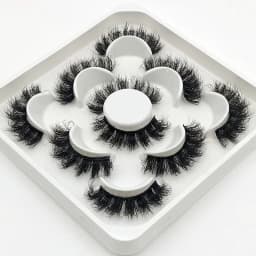 New 5Pairs 15-25mm 3D Mink Lashes Wholesales Natural False Eyelashes,Extension eyelashes wholesale bulk