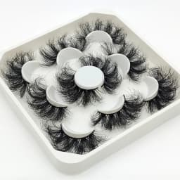 New 5Pairs 15-25mm 3D Mink Lashes Wholesales Natural False Eyelashes,Extension eyelashes wholesale bulk