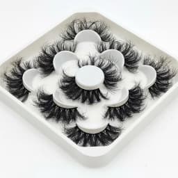 New 5Pairs 15-25mm 3D Mink Lashes Wholesales Natural False Eyelashes,Extension eyelashes wholesale bulk
