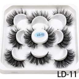 New 5Pairs 15-25mm 3D Mink Lashes Wholesales Natural False Eyelashes,Extension eyelashes wholesale bulk