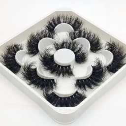 New 5Pairs 15-25mm 3D Mink Lashes Wholesales Natural False Eyelashes,Extension eyelashes wholesale bulk