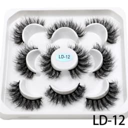 New 5Pairs 15-25mm 3D Mink Lashes Wholesales Natural False Eyelashes,Extension eyelashes wholesale bulk