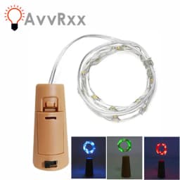 1Pcs Copper Wire LED Garland Solar Powered Cork Wine Bottle Lights Christmas LED String Light Party Wedding Decoration Lamp