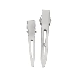 New Professional Double Prong Hair Clip Salon Setting Hairdressing Style Fixed hair clip Stainless Steel Makeup Clip