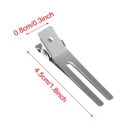 New Professional Double Prong Hair Clip Salon Setting Hairdressing Style Fixed hair clip Stainless Steel Makeup Clip