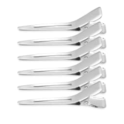 New Professional Double Prong Hair Clip Salon Setting Hairdressing Style Fixed hair clip Stainless Steel Makeup Clip