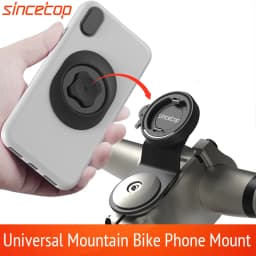 Bike Stem Phone Mount,Mountain Bicycle Phone Holder,Universal Aluminum Handlebar Cell Phone Cycling MTB Quick Attach/Detach