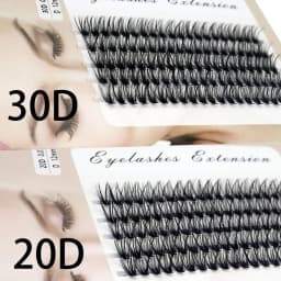 100Pcs Individual Eyelashes Professional Makeup Grafting False Eyelashes C/D Volume Eyelash Extension Individual Lashes Bunches