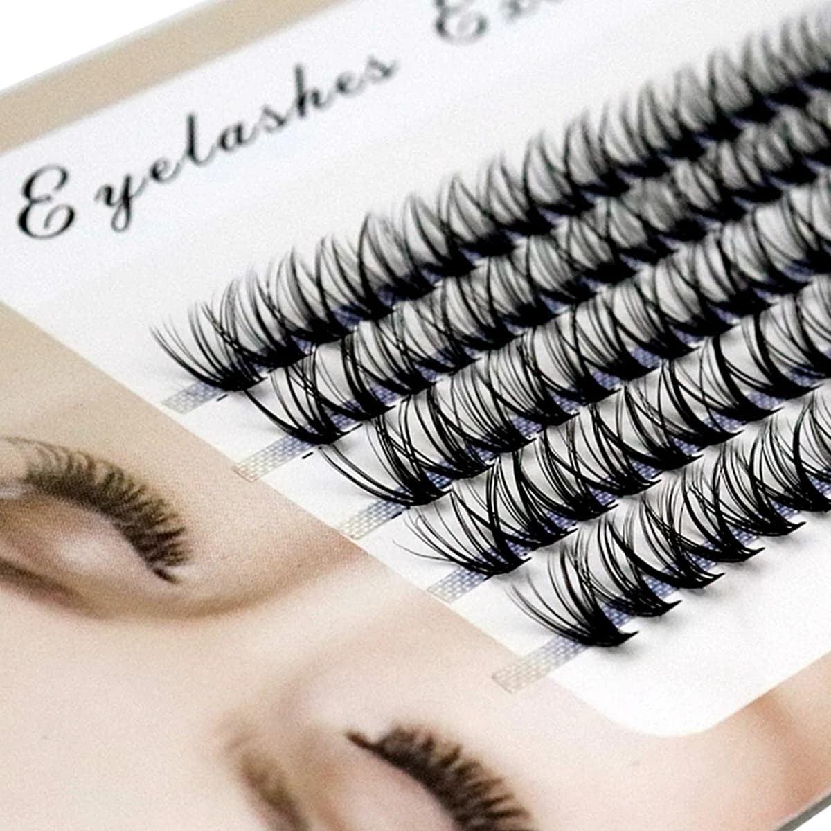 100Pcs Individual Eyelashes Professional Makeup Grafting False Eyelashes C/D Volume Eyelash Extension Individual Lashes Bunches