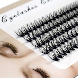 100Pcs Individual Eyelashes Professional Makeup Grafting False Eyelashes C/D Volume Eyelash Extension Individual Lashes Bunches