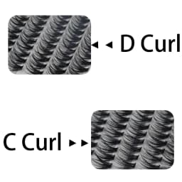 100Pcs Individual Eyelashes Professional Makeup Grafting False Eyelashes C/D Volume Eyelash Extension Individual Lashes Bunches