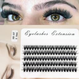 100Pcs Individual Eyelashes Professional Makeup Grafting False Eyelashes C/D Volume Eyelash Extension Individual Lashes Bunches