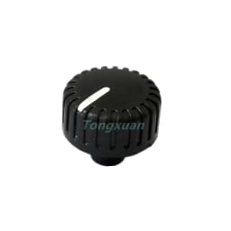 5pcs Plastic Stripes Black Cap 21×19MM Potentiometer Encoder Switch Knob Plum Shaft 6MM