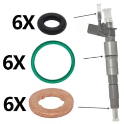 Fuel Injector Nozzle Copper Gasket O-ring Seal Kit 059130119 059130519 WHT000884 03L130277 059130277 For Audi VW Seat Skoda 1.6