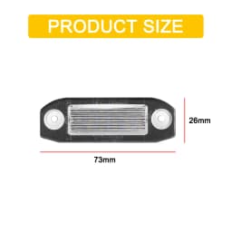 12V LED Number Plate Lamp For Volvo C30 C70 S40 S60 S80 V50 V60 V70 XC60 XC70 XC90 White License Plate Light Assembly