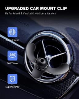 Untoom Car Phone Holder Base Universal 17mm Ball Head for Round Shape Car Air Vent Clip Magnetic Gravity Car Mount Phone Stand