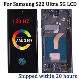 AMOLED Display For Samsung Galaxy S22 Ultra 5G Display Touch Screen Replacement S22 Ultra S908B LCD Support S Pen Fingerprint