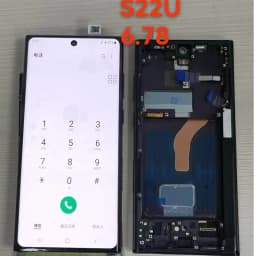 AMOLED Display For Samsung Galaxy S22 Ultra 5G Display Touch Screen Replacement S22 Ultra S908B LCD Support S Pen Fingerprint