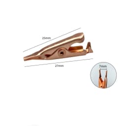 5PCS/LOT Pure Copper Alligator Clip Flat-Mouthed Small Copper Clip Without Toothed Small Copper Clip