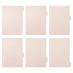 A5 A6 Watercolor Separator Paper Index Page Classification Separator Page 6 Holes Notebook Loose-leaf Book Partition Accessories